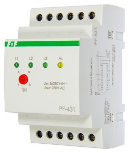 Переключатель фаз автоматический PF-431 3х400/230+N 3х16А IP20 фото
